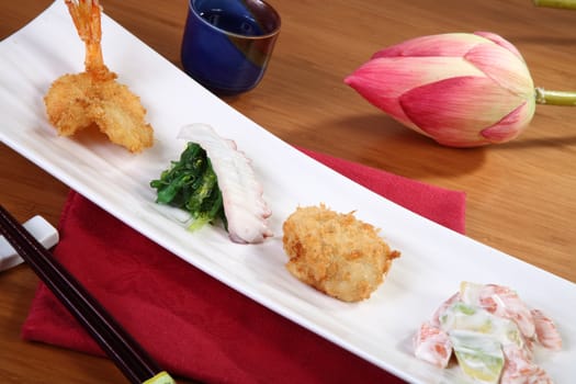 japanese cuisine vegetables and fish