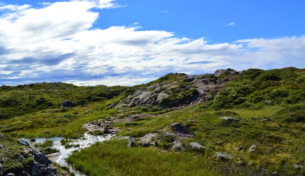 An image of beautiful Norwegian countryside close to the city of Bergen.