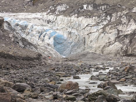 Fox Glacier in Westland National Park on the West Coast of the South Island of New Zealand.