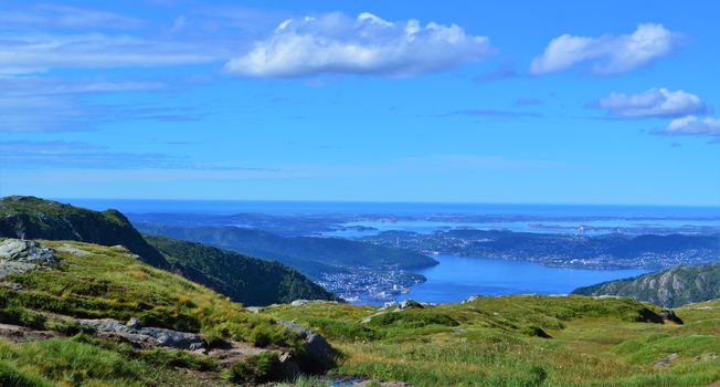 Beautiful Norwegian countryside close to the city of Bergen.