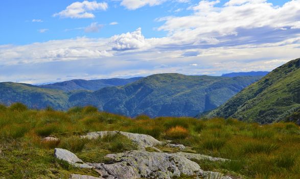 Beautiful Norwegian countryside close to the city of Bergen.