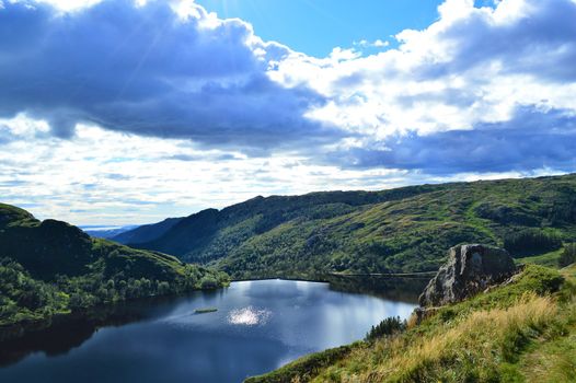 Beautiful Norwegian countryside close to the city of Bergen.