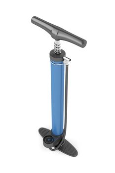 Bicycle air pump on white background