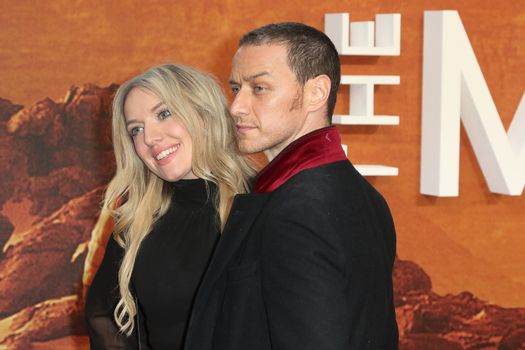 ENGLAND, London: James McAvoy and his sister Joy McAvoy attend the European premiere of The Martian in Leicester Square in London, UK on September 24, 2015