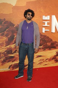 ENGLAND, London: David Haye attends the European premiere of The Martian in Leicester Square in London, UK on September 24, 2015