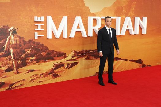 ENGLAND, London: Matt Damon attends the European premiere of The Martian in Leicester Square in London, UK on September 24, 2015