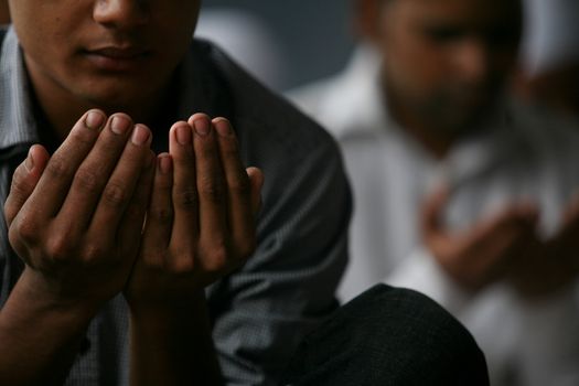 NEPAL, Kathmandu: A Muslim worshipper celebrates Eid-al-Adha by offering prayers at a Kasmere Jama mosque in Kathmandu in Nepal on September 25, 2015. The festival marks the end of Hajj, which is a holy pilgrimage that many Muslims make every year. People of Islamic faith have felt more comfortable celebrating Eid ul-Adha in Nepal after the country ushered in a new democratic, secularist constitution