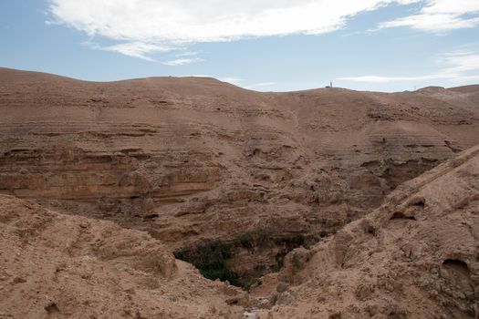 Wadi celt judean desert travel attraction in Israel