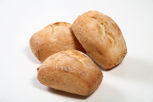 bread on white background