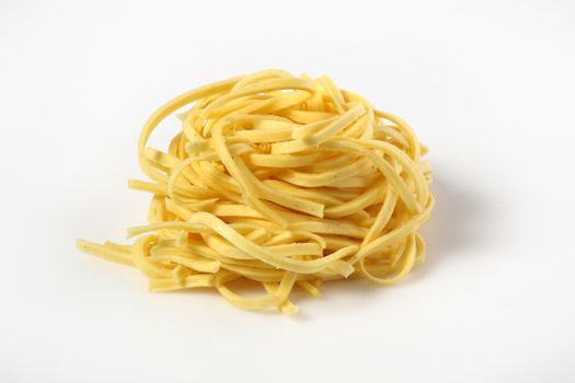 noodles fresh italian pasta on white background