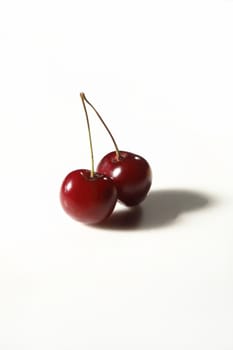 sweet cherry isolated on white background