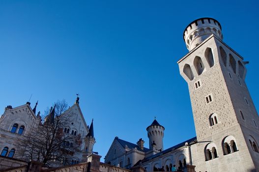 Castle of Neuschwanstein near Munich in Germany