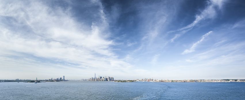 A panoramic image of New York Manhattan