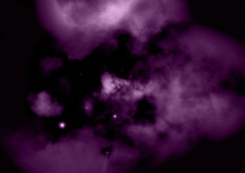 Far being shone nebula and star field against space. "Elements of this image furnished by NASA".