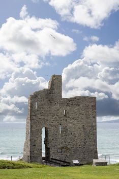 ballybunion castle on the wild atlantic way in county kerry ireland