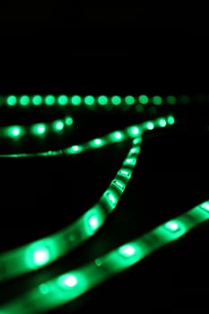 led green stripes