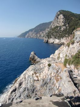 coast and sea portovenere italy