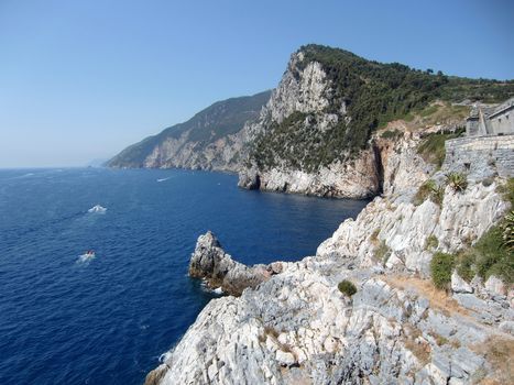 coast and sea portovenere italy