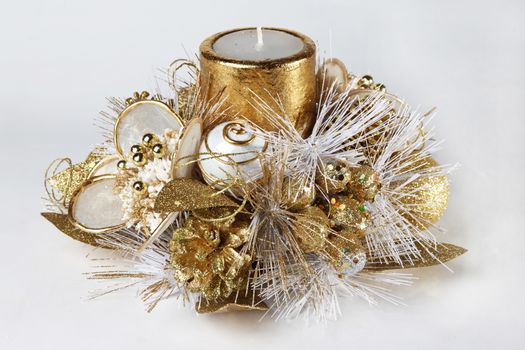 Christmas candle decoration for home