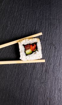 Food. Delicious sushi on the table