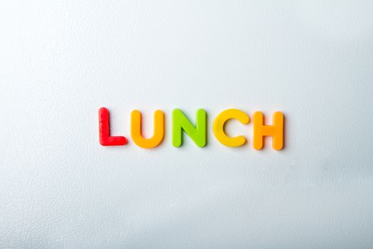 The letters lunch left on the fridge 