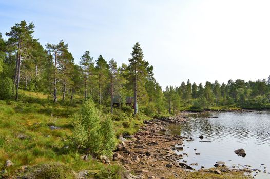 countryside from Norway's west coast, close to the town of Molde.