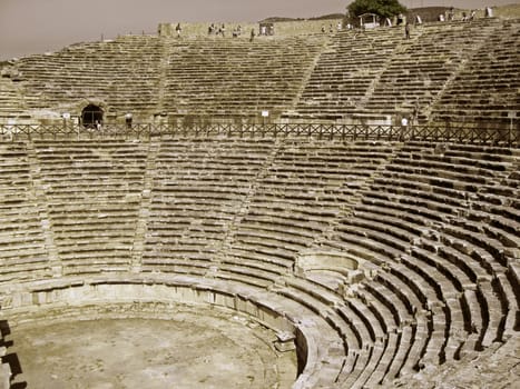 Ruins in the ancient town Hierapolis Turkey