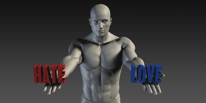 Hate or Love as a Versus Choice of Different Belief