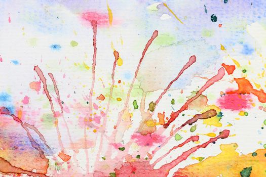 Abstract colorful background,  watercolor background 