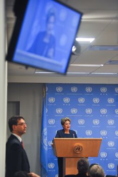 US, New York: Brazil's President Dilma Rousseff promised big cuts in greenhouse gas emissions by 2025, at UN talks on September 27, 2015. 	Using 2005 as the baseline level, the reduction target will be 37 percent over the next decade and 43 percent by 2030, she said at a United Nations meeting in New York. The talks come ahead of a key climate conference in Paris at the end of November, and Brazil's ambitious promises may pressure other countries to follow suit. 