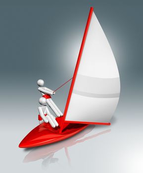 three dimensional sailing symbol, olympic games