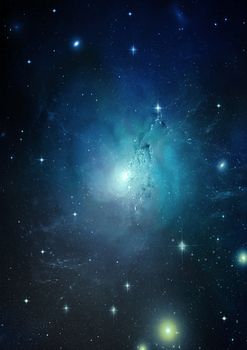 Small part of an infinite star field of space in the Universe. "Elements of this image furnished by NASA".