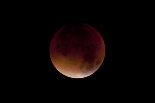 Total Lunar Eclipse on Sept. 28, 2015, observed in Kiel, Germany, through a Telescope