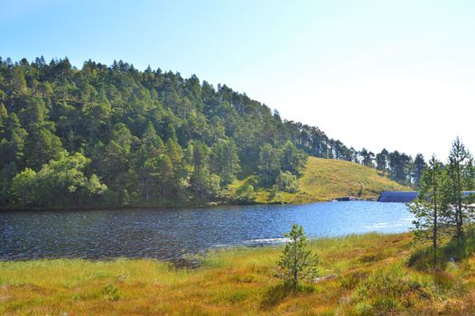 Beautiful countryside from Norway's west coast, close to the town of Molde.