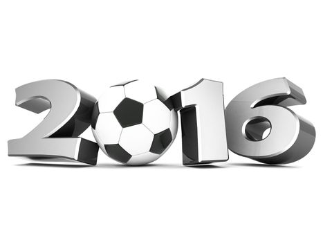 Happy new year 2016 isolated on a white background