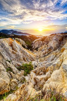 Grand Canyon in hong kong at sunset