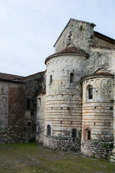 back of the roman abbey