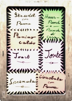 handwriting food sheets