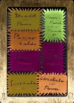 handwriting food sheets