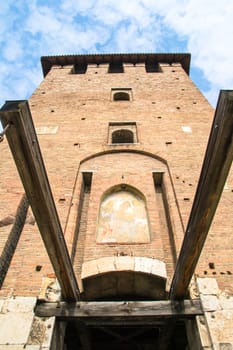 entrance of old castle verona