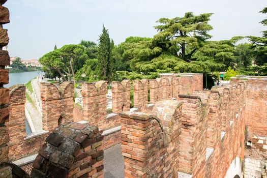 Old bridge in Verona Italy