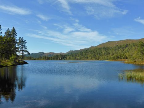 Beautiful countryside from Norway's west coast, close to the town of Molde.