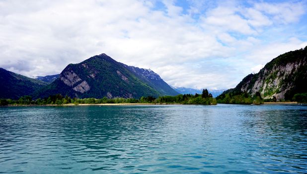 view of Thun Lake Interlaken, Switzerland