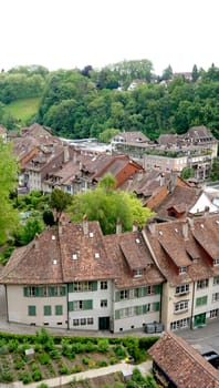 old town city on bridge in Bern, Switzerland