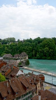 viewpoints old town city on bridge in Bern, Switzerland