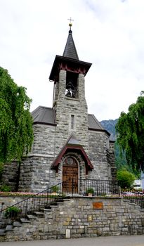 ancient church in Vitznau, Lucerne,  Switzerland