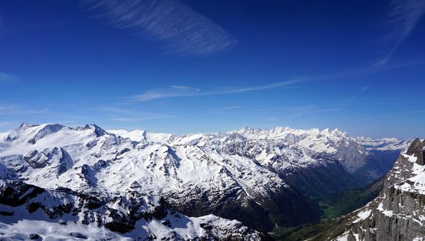 Titlis snow mountains in Engelberg, Lucerne, Switzerland