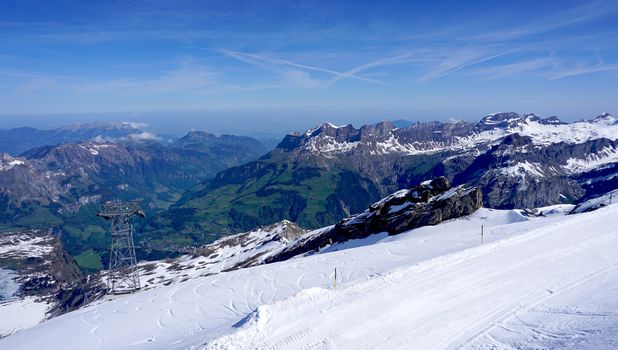 Titlis snow mountains Switzerland