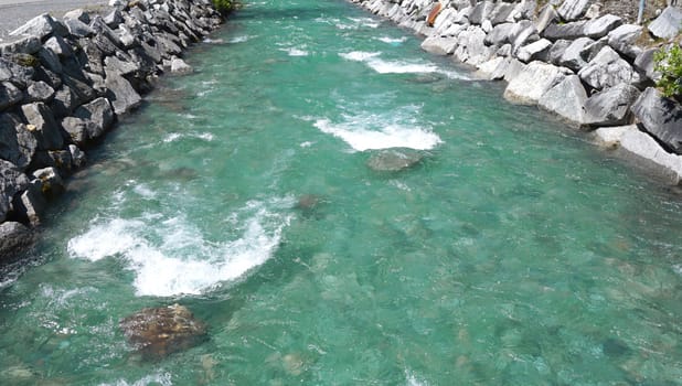 River and water flow Engelberg, Switzerland