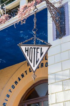 triangle hotel sign